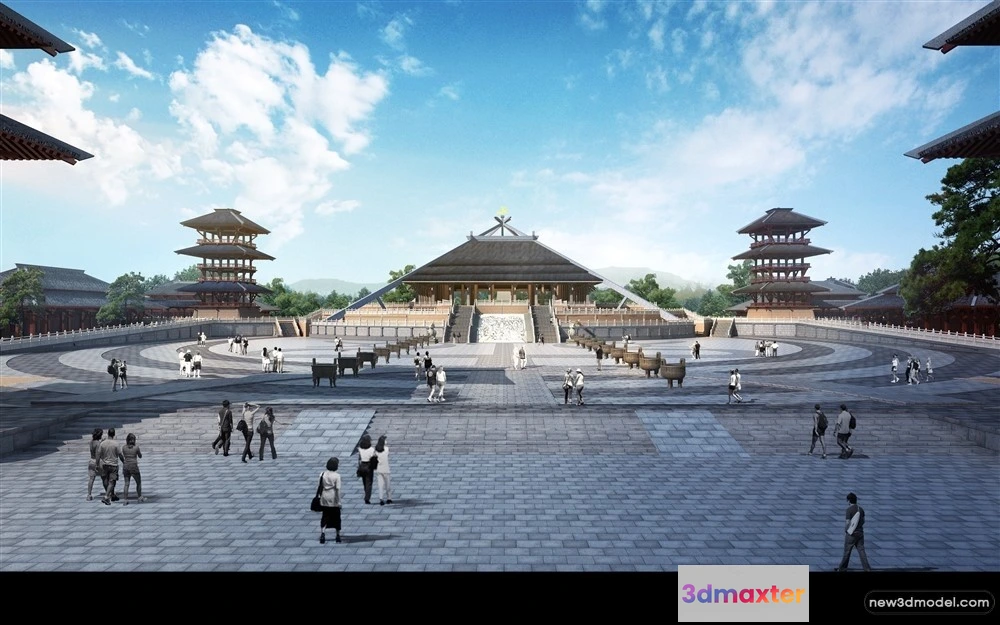 1578172 - 3D Models of Commercial Building - Exterior 3D Scenes - 221 3D Max