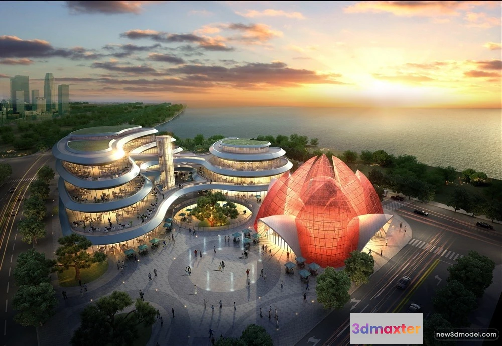 1578198 - 3D Models of Commercial Building - Exterior 3D Scenes - 234 3D Max