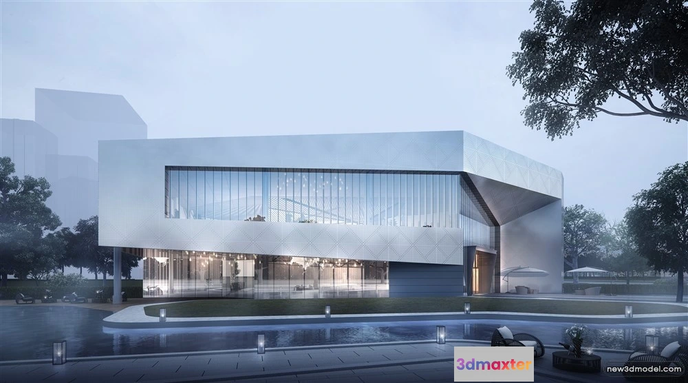 1578202 - 3D Models of Commercial Building - Exterior 3D Scenes - 236 3D Max