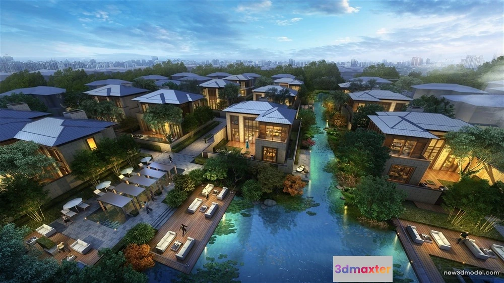 1578204 - 3D Models of Commercial Building - Exterior 3D Scenes - 237 3D Max