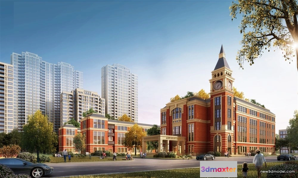 1578216 - 3D Models of Commercial Building - Exterior 3D Scenes - 243 3D Max