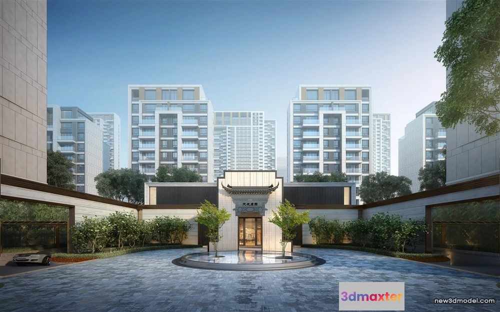 1578232 - 3D Models of Commercial Building - Exterior 3D Scenes - 251 3D Max