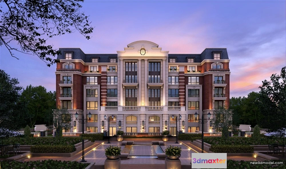 1578236 - 3D Models of Commercial Building - Exterior 3D Scenes - 253 3D Max