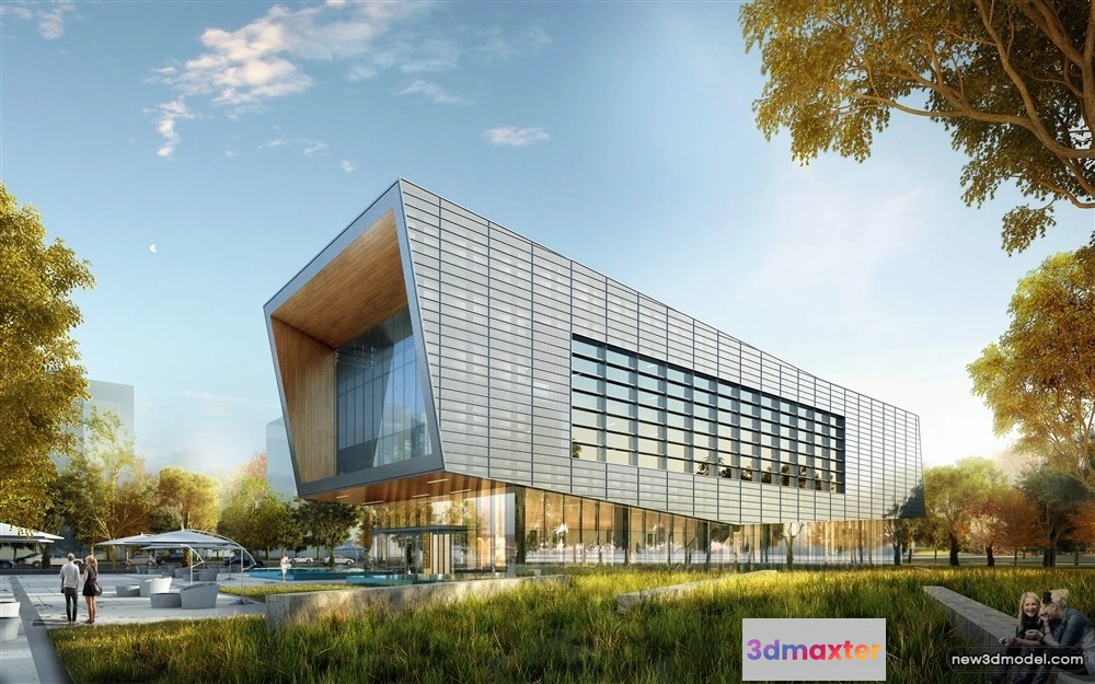 1578246 - 3D Models of Commercial Building - Exterior 3D Scenes - 258 3D Max