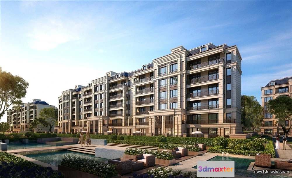 1578250 - 3D Models of Commercial Building - Exterior 3D Scenes - 260 3D Max