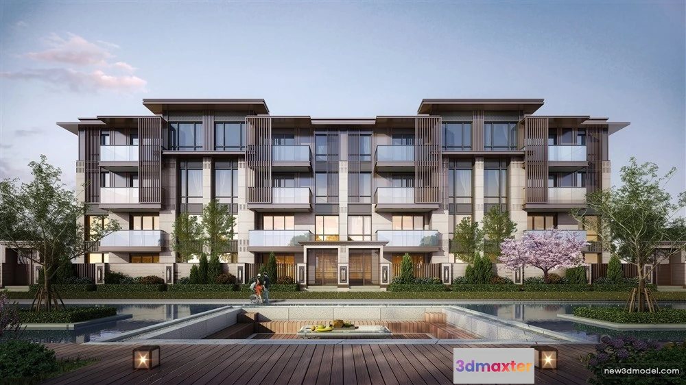 1578256 - 3D Models of Commercial Building - Exterior 3D Scenes - 263 3D Max