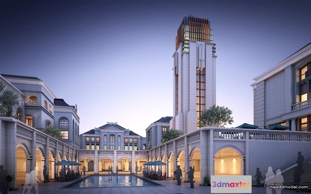 1578268 - 3D Models of Commercial Building - Exterior 3D Scenes - 269 3D Max