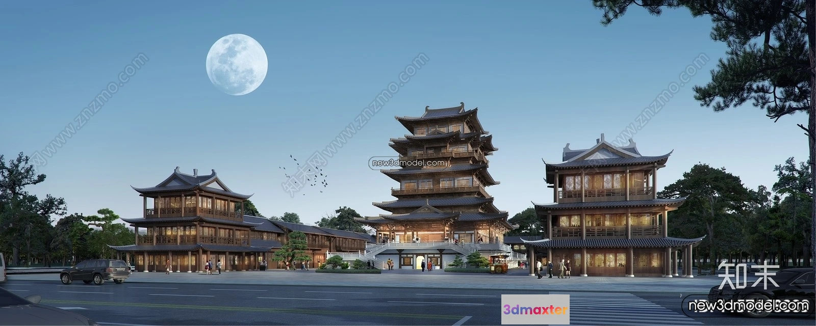 1584205 - Exterior 3D Models of Pagoda - 3D Scenes - 047 3D Max