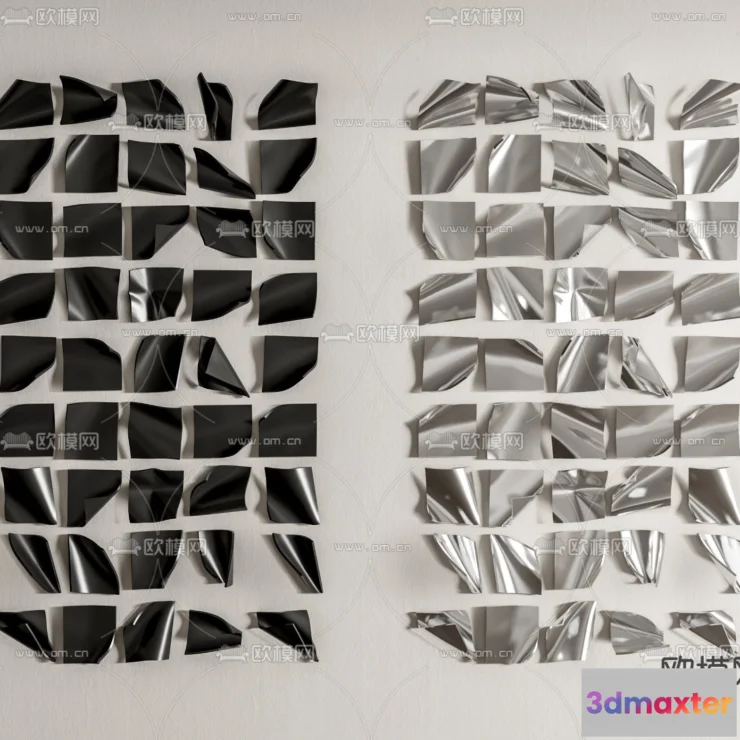 1685646 - Wall Decoration 3D Models - Decor Sets - 004 - VRAY Render 3D Max