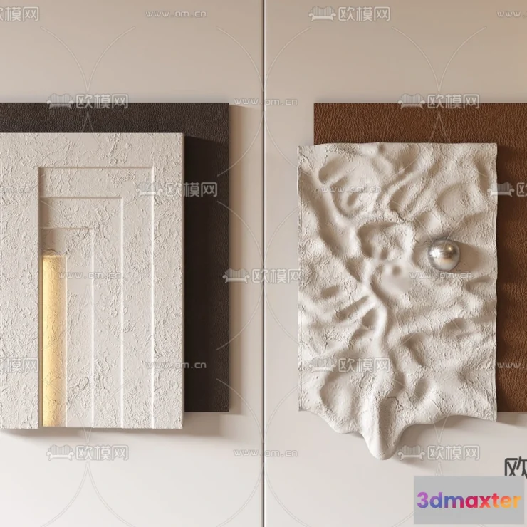 1685648 - Wall Decoration 3D Models - Decor Sets - 005 - VRAY Render 3D Max