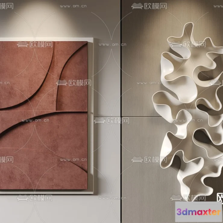 1685650 - Wall Decoration 3D Models - Decor Sets - 006 - VRAY Render 3D Max
