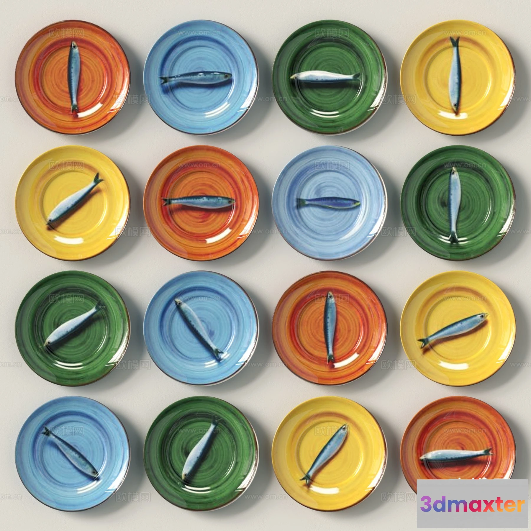 1685664 - Wall Decoration 3D Models - Decor Sets - 013 - VRAY Render 3D Max