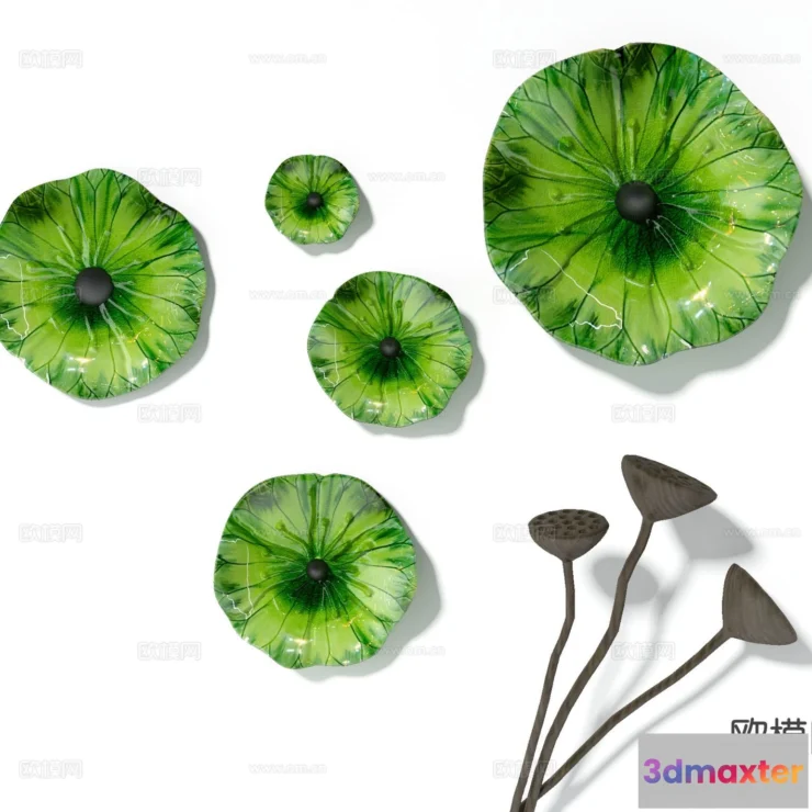 1685674 - Wall Decoration 3D Models - Decor Sets - 018 - VRAY Render 3D Max