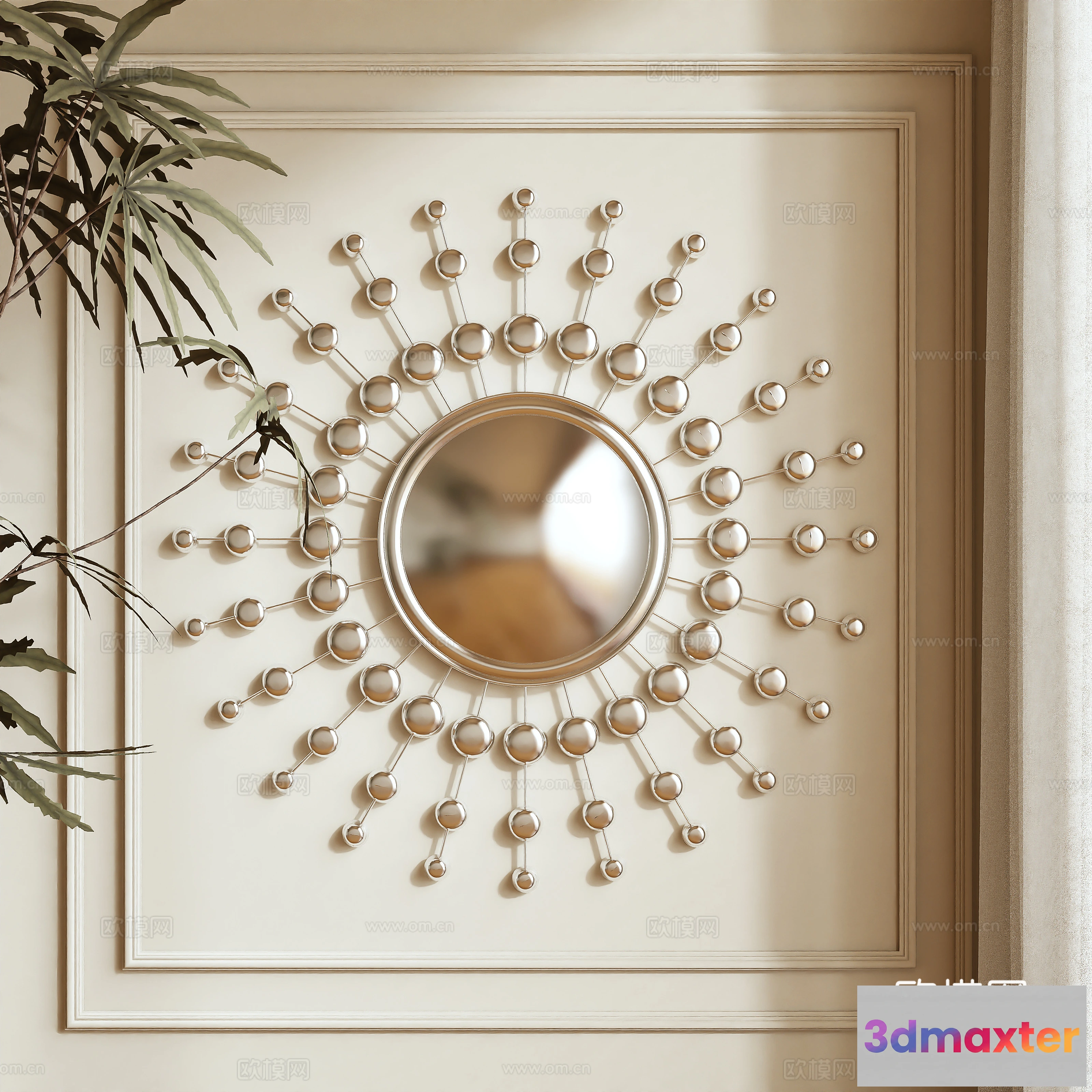 1685686 - Wall Decoration 3D Models - Decor Sets - 024 - VRAY Render 3D Max