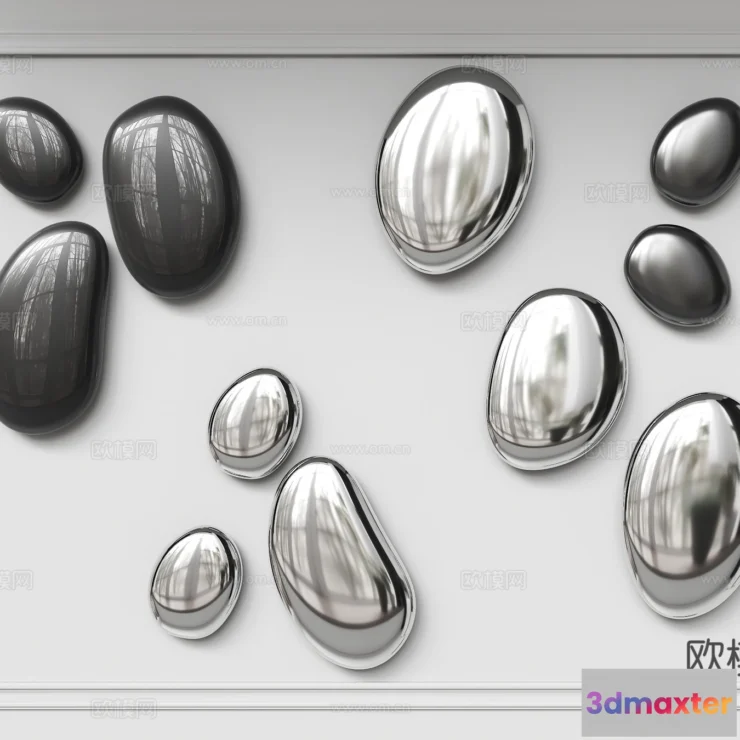 1685690 - Wall Decoration 3D Models - Decor Sets - 026 - VRAY Render 3D Max