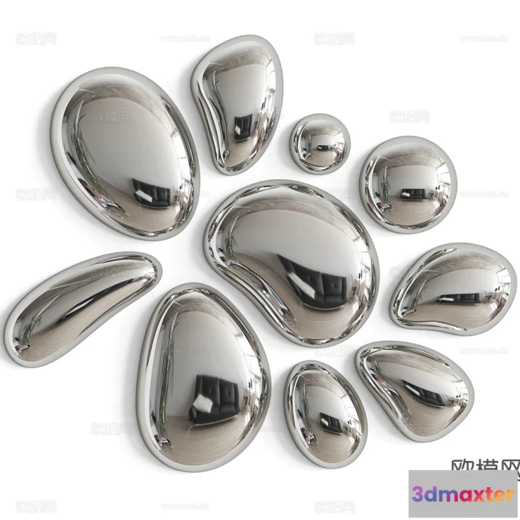 1685698 - Wall Decoration 3D Models - Decor Sets - 030 - CORONA Render 3D Max