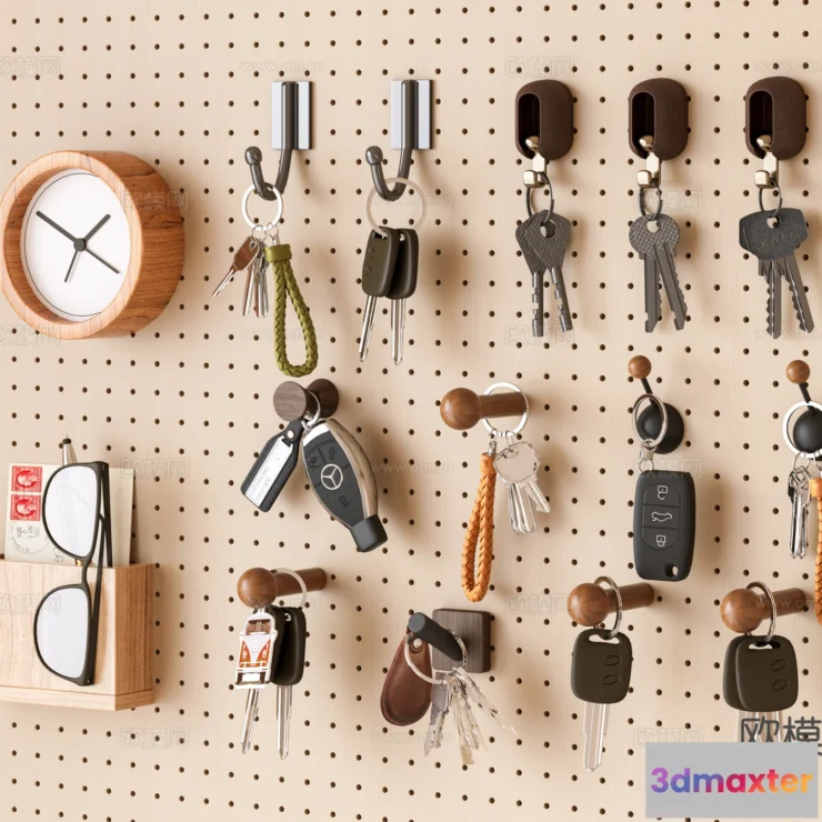 1685712 - Wall Decoration 3D Models - Decor Sets - 037 - VRAY Render 3D Max