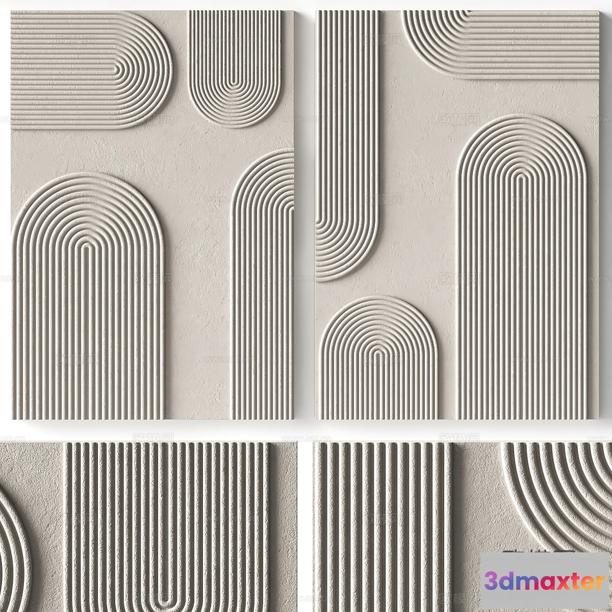 1685718 - Wall Decoration 3D Models - Decor Sets - 040 - CORONA Render 3D Max