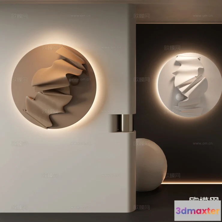 1685726 - Wall Decoration 3D Models - Decor Sets - 044 - VRAY Render 3D Max