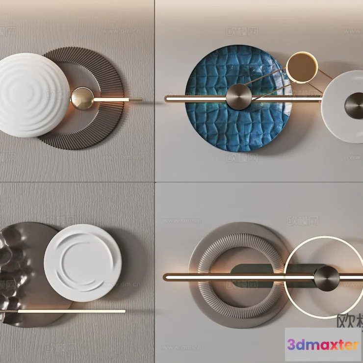 1685730 - Wall Decoration 3D Models - Decor Sets - 046 - VRAY Render 3D Max