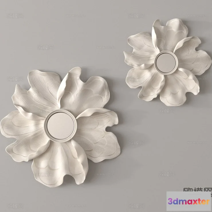 1685740 - Wall Decoration 3D Models - Decor Sets - 051 - VRAY Render 3D Max