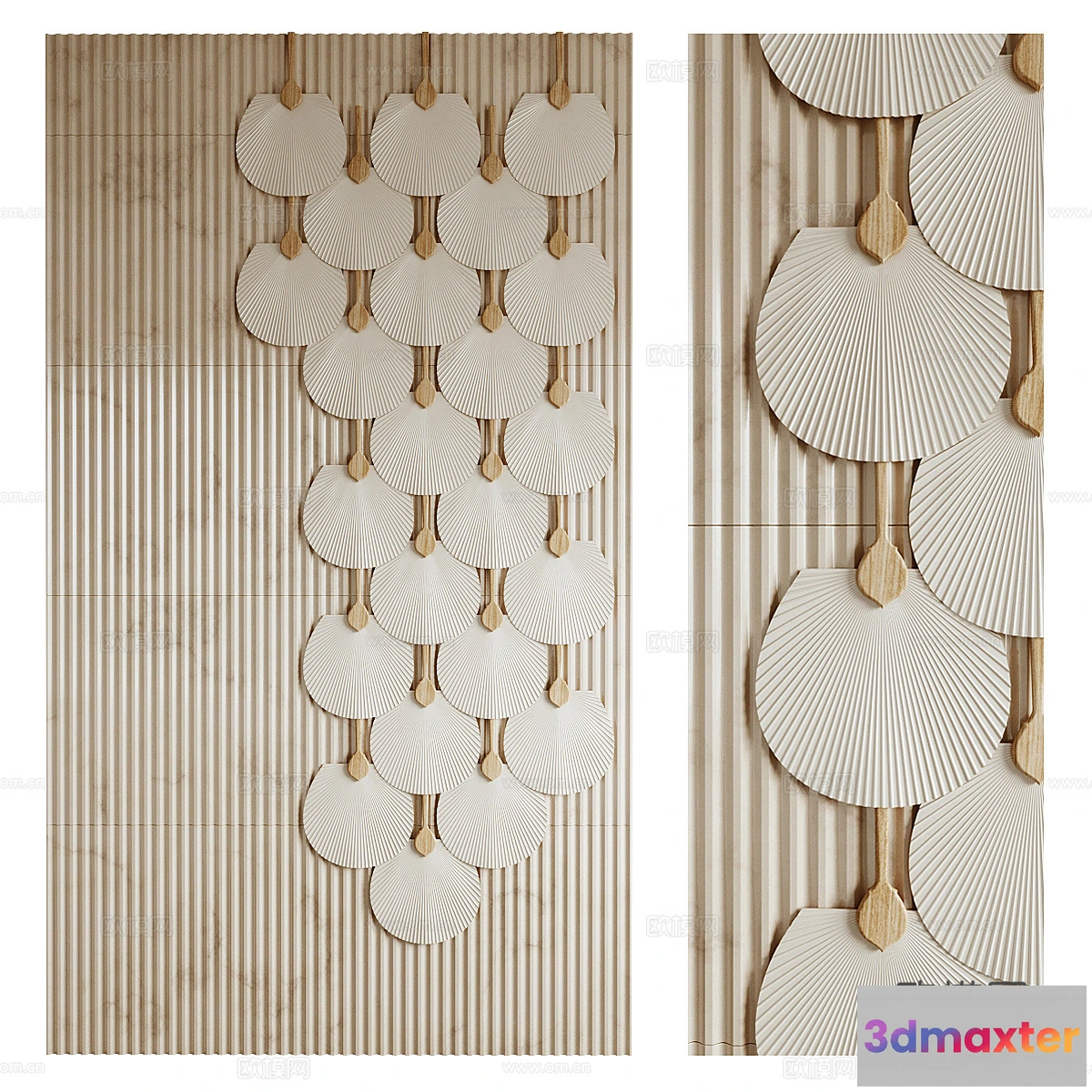 1685748 - Wall Decoration 3D Models - Decor Sets - 055 - CORONA Render 3D Max