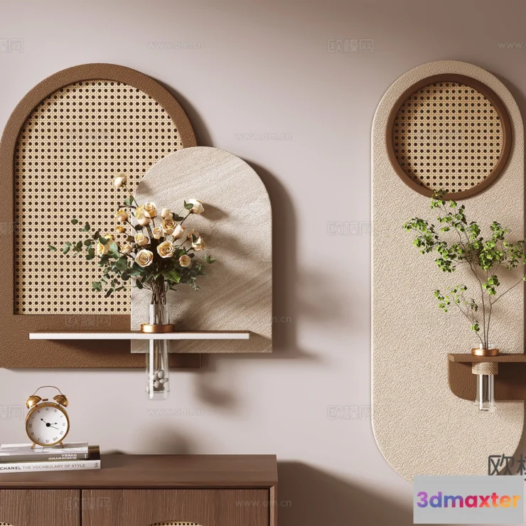 1685764 - Wall Decoration 3D Models - Decor Sets - 063 - VRAY Render 3D Max