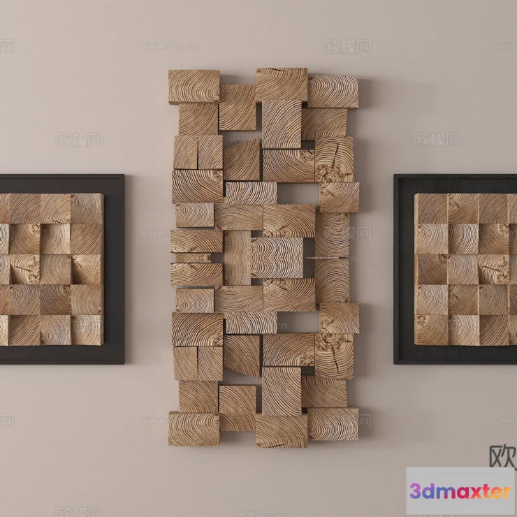1685768 - Wall Decoration 3D Models - Decor Sets - 065 - VRAY Render 3D Max