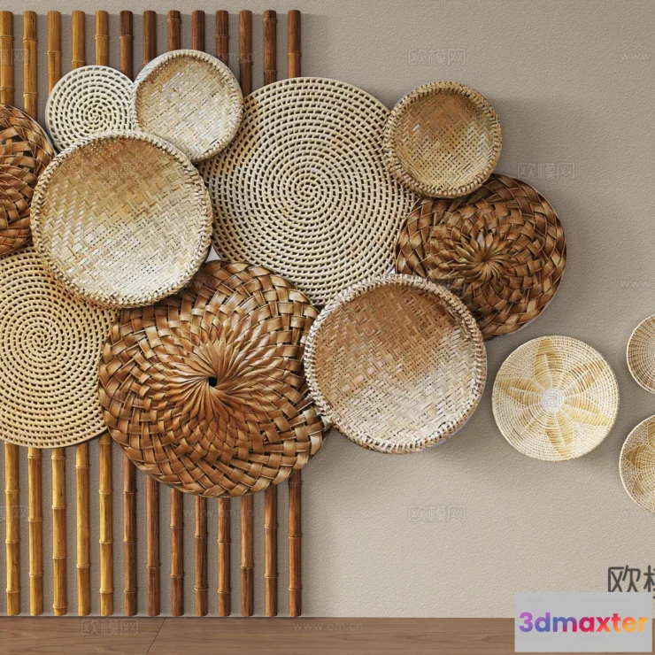 1685774 - Wall Decoration 3D Models - Decor Sets - 068 - VRAY Render 3D Max