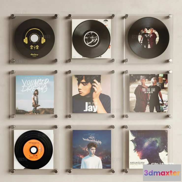 1685790 - Wall Decoration 3D Models - Decor Sets - 076 - CORONA Render 3D Max