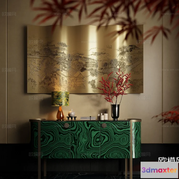 1685846 - Wall Decoration 3D Models - Decor Sets - 104 - CORONA Render 3D Max