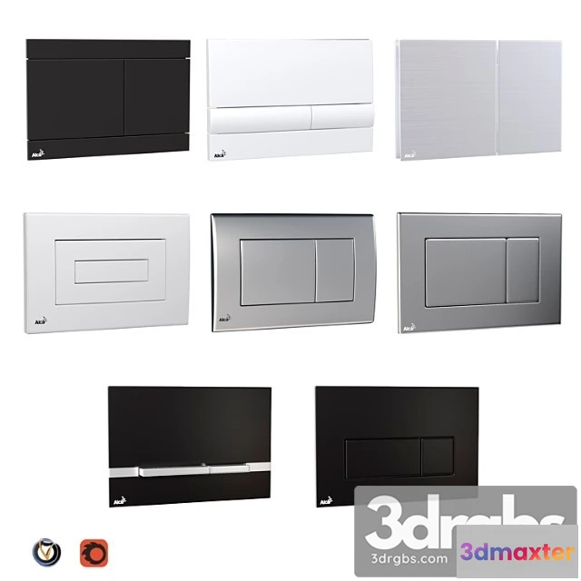 1012638 - Alcaplast flush buttons for installation (8 pcs.)