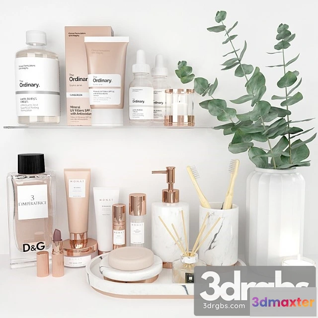 1012952 - Decorative bathroom set rose gold