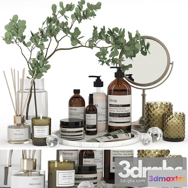 1012972 - Decorative set 09 - bathroom accessories