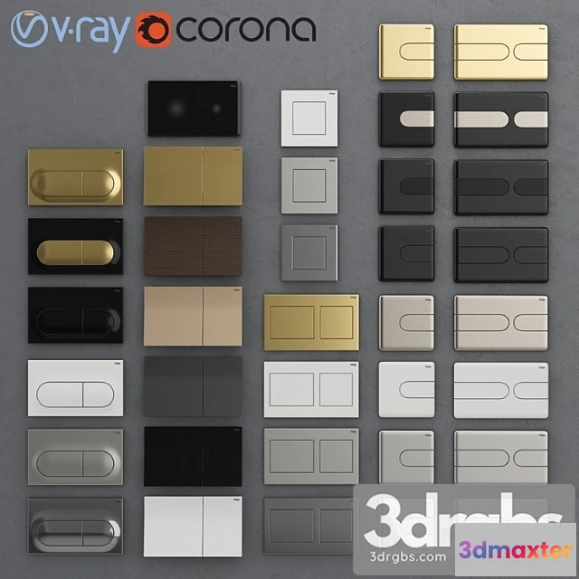 1013022 - Flush buttons for installing viega 3