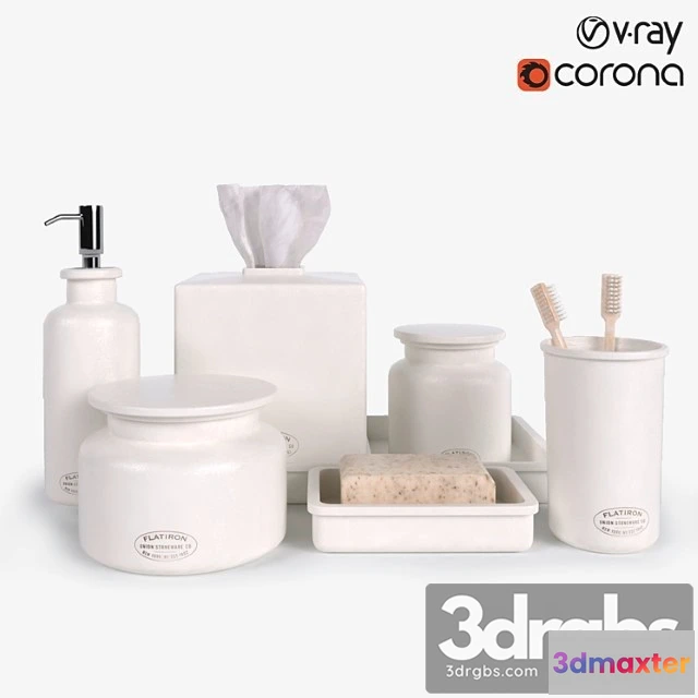 1013190 - Restoration hardware flatiron union stoneware bath accessories