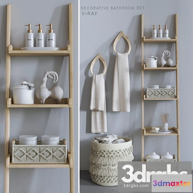 1013206 - Set with macrame baskets - vray