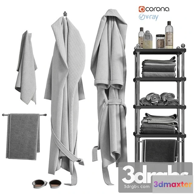 1013278 - White robe and towels