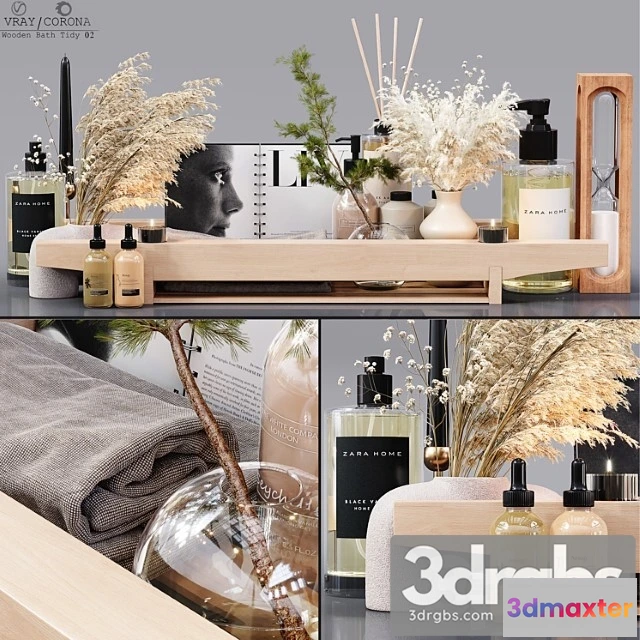 1013280 - Wooden bath tidy 02