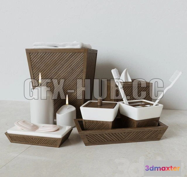 1078616 - Decorative set Creative BathSpa Bamboo Collection - 212173