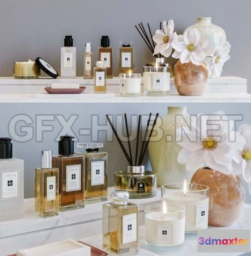 1083922 - Jo Malone Bathroom set 3D MODEL - 217479