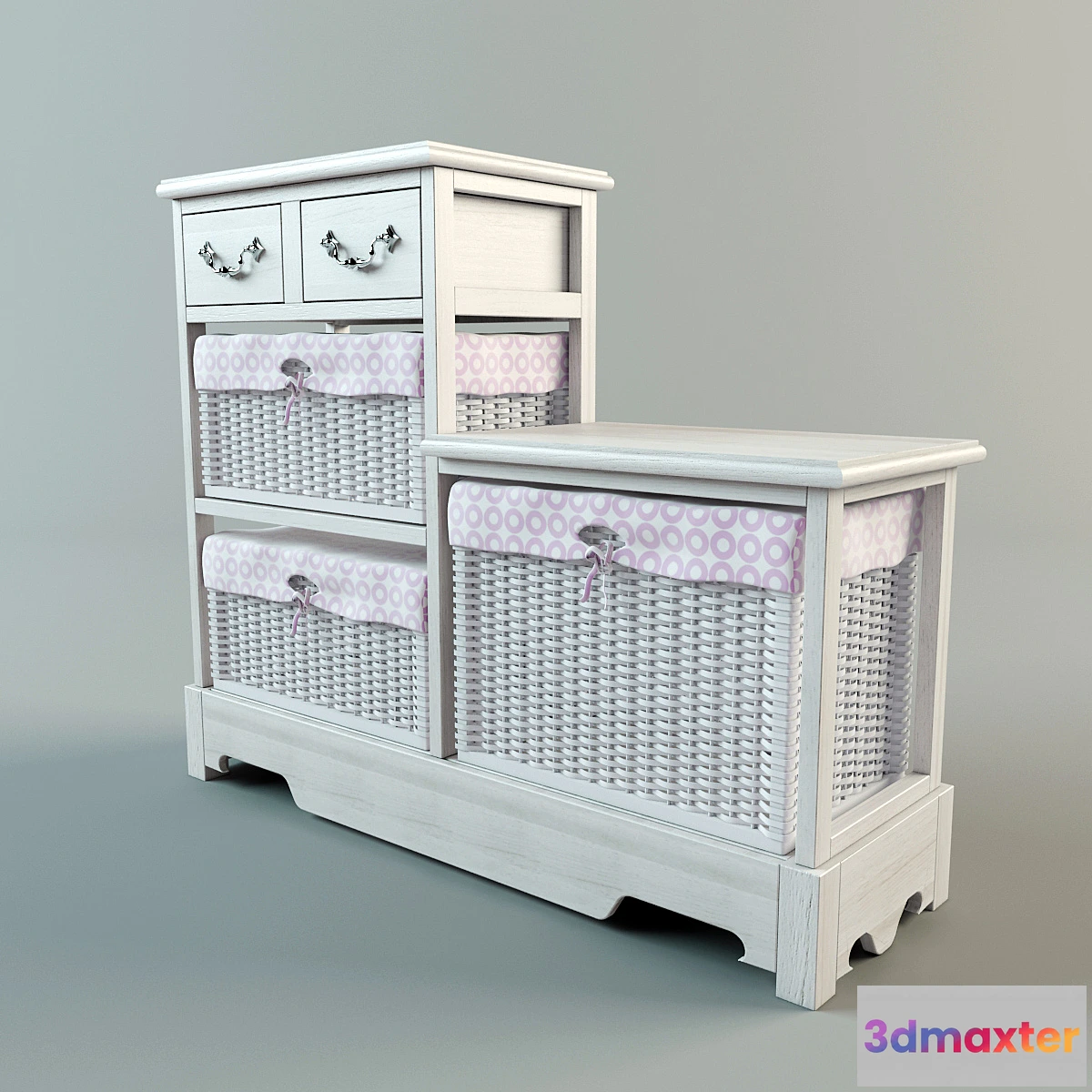 1269503 - Wicker laundry basket 3D Max