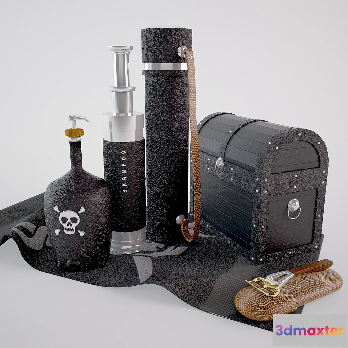 1272039 - A Set Of “Pirate” 3D Max