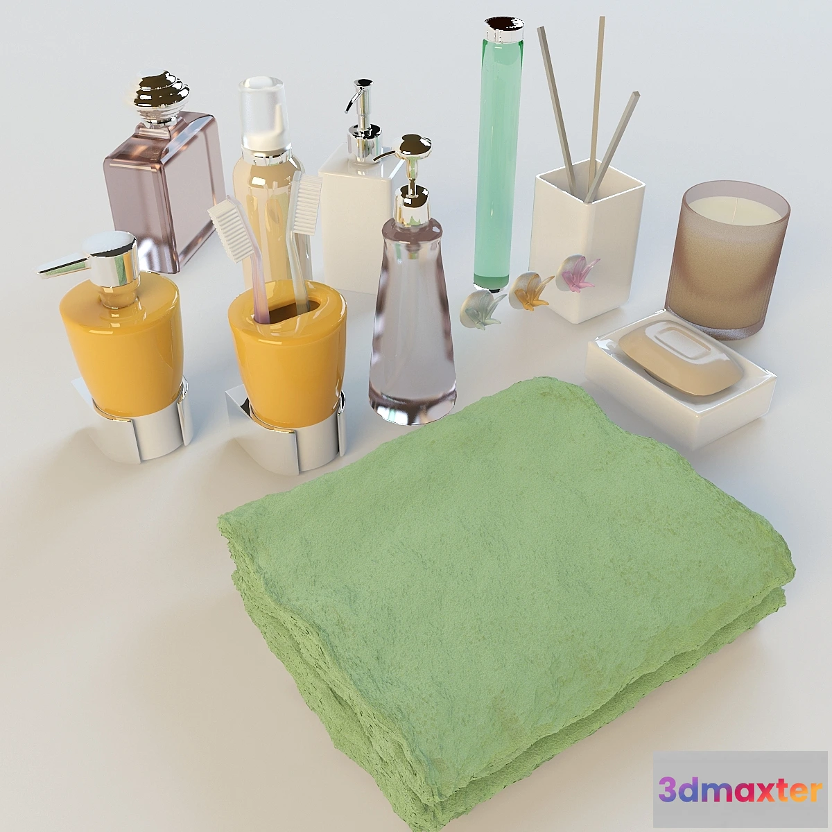 1272080 - Bathroom decor 3D Max