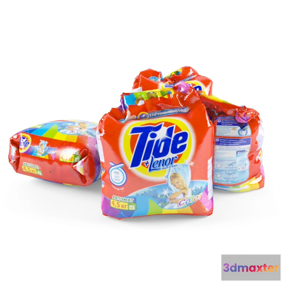 1273472 - Packet of powder Tide - No.2 3D Max