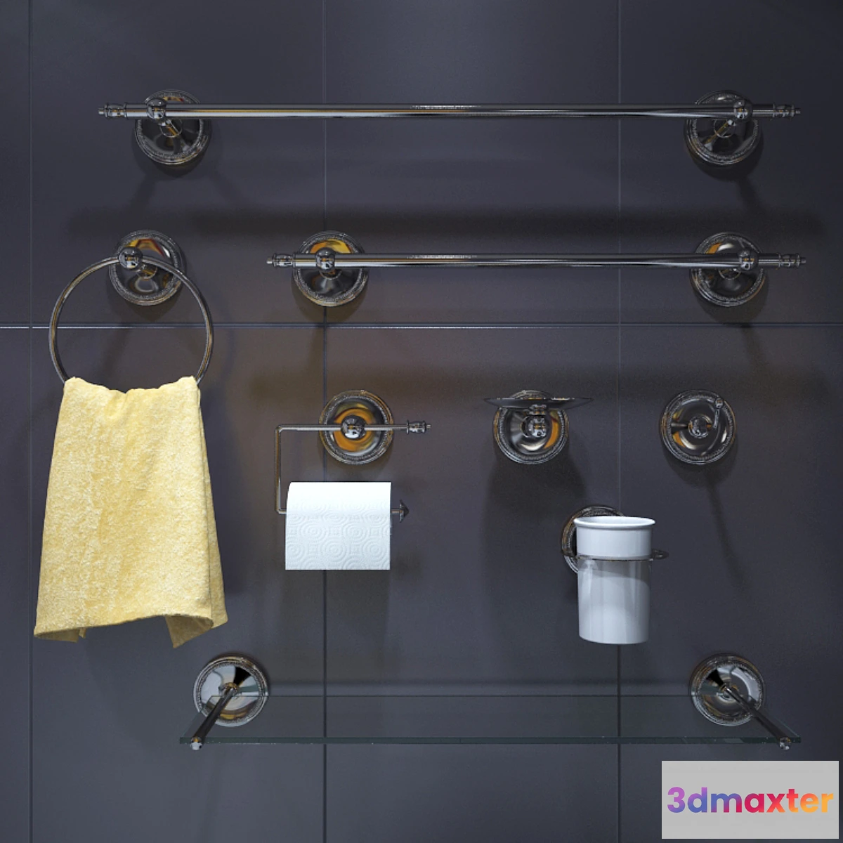 1279260 - Devon & Devon Antique Georgian 3D Max