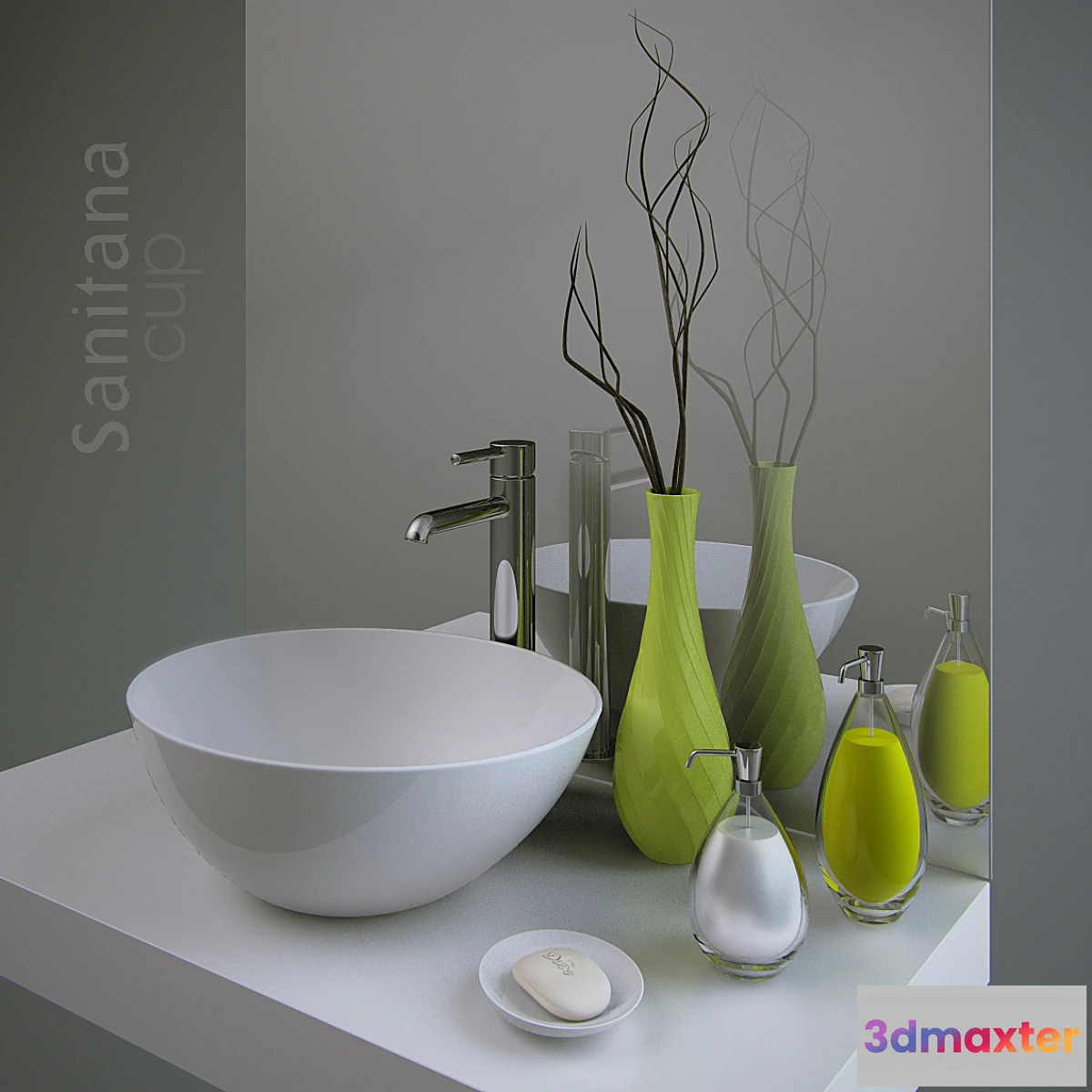 1279926 - Sanitana Cup and Decor 3D Max