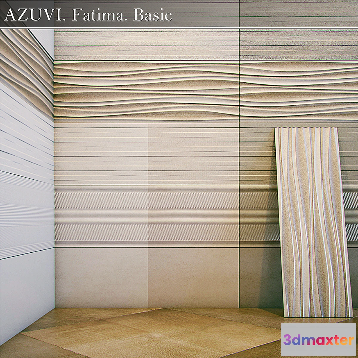 1280184 - Tile AZUVI. Fatima Series Basic. 3D Max