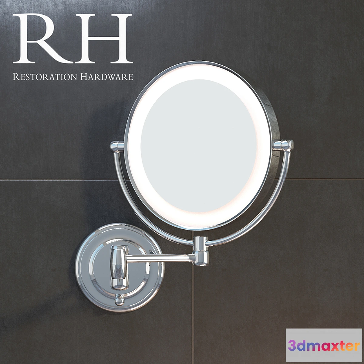 1281524 - MODERN LIT EXTENSION MIRROR 3D Max