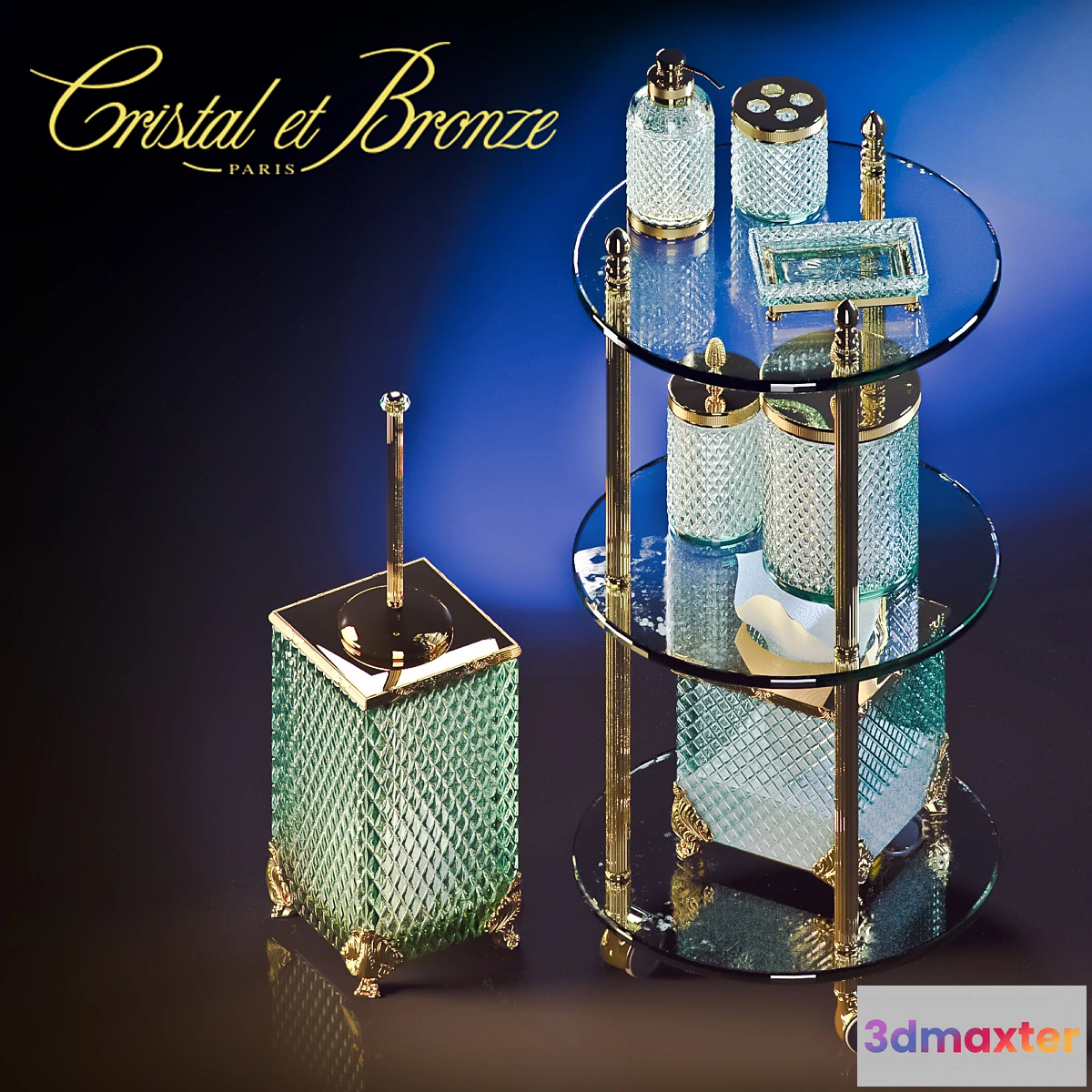 1289604 - Cristal et bronze - Prestige - Cut Cristal 3D Max